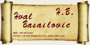 Hval Basailović vizit kartica
